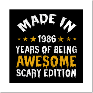 made in 1986 years of being limited edition Posters and Art